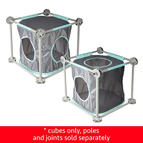 Kitty City Outdoor Catio Furniture and Play Kits for Cats, Cubes Replacement - color: Polyester Cube House
