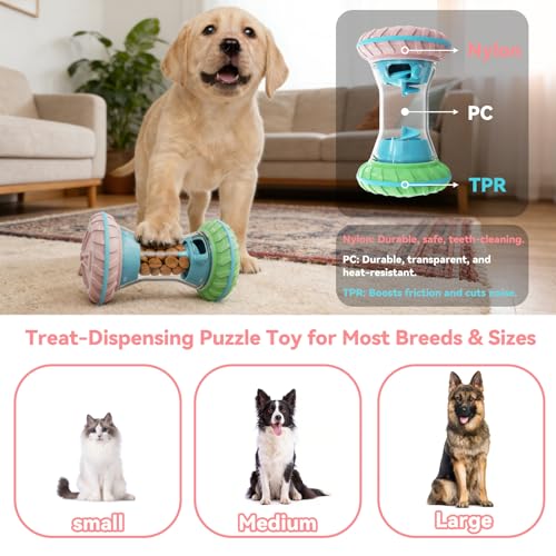 MateeyLife Interactive Dog Puzzle Toy for Small Medium Large Dogs Pink - color: Pink