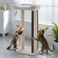Veehoo 35" Tall Cat Scratching Post for Indoor Cats, Sturdy Cat Scratch Pad