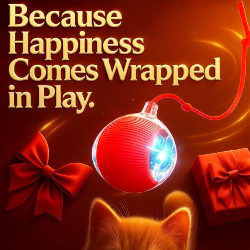 Durable Interactive Cat Toys for Indoor Cats, Dog Toys Ball, Rolling Pet Ball, Smart Automatic Cat Chase Balls Toy, Interactive Dog Toys Speedy Tail,Kitten & Cat Toys Interactive (Purple) - color: PURPLE