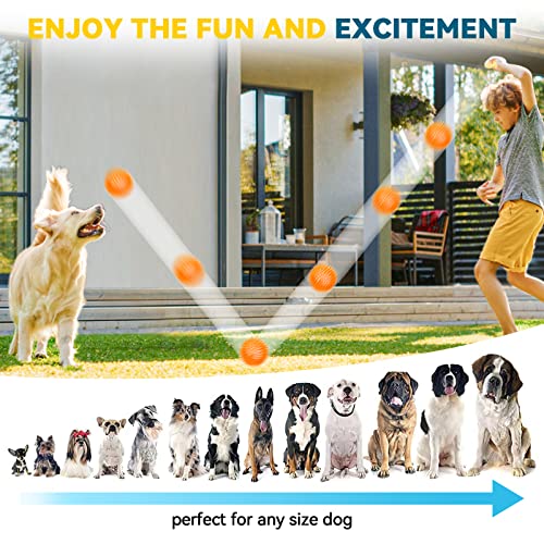 SHARLOVY 3.5” Large Dog Toys Ball, 6 Pack Squeaky Toys, Durable Spiky Ball - size: Large Set of 6