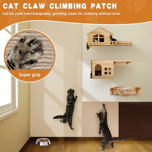 4Pack Cat Scratch Furniture Protector, Self-Adhesive, Off-White - color: Off-white, size: 4 Pack