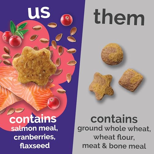 Fruitables Crunchy Cat Treats, Healthy Cat Treat, Salmon & Cranberry, 2.5oz - size: 2.5 Ounce (Pack of 1), style: Salmon & Cranberry