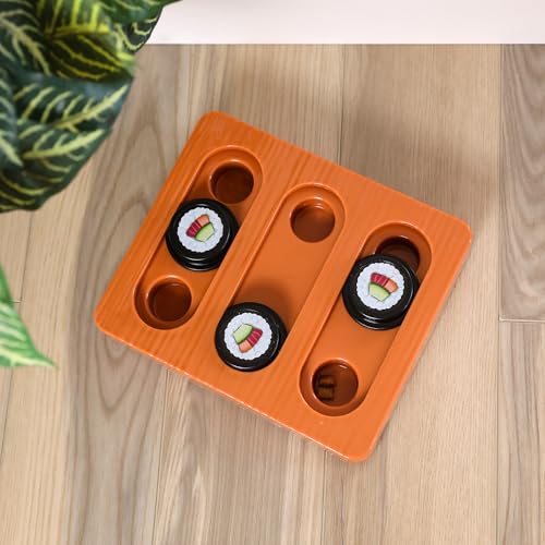 Quirky Kitty Sushi Hunter Bento Box Puzzle, Interactive Treat Toy