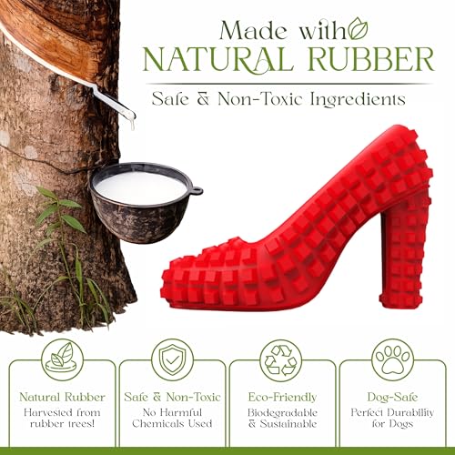 Dog Chew Toys for Aggressive Chewers - Treat Dispensing Chew Shoe Interactive Small Medium Dog Puzzle Toys - color: GREEN