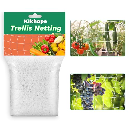 Kikhope Plant Trellis Netting, 5x30ft Garden Trellis Net for Climbing Plant - size: 5 x 30 ft ( 1 Pack )