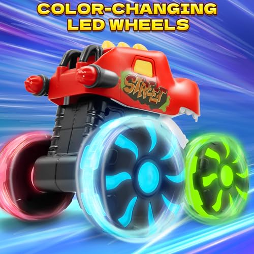 Intoypad Red Chomping Dino Monster Truck Toy – Press and Go Car Truck - color: Red