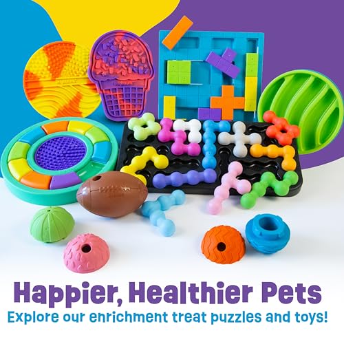 Brightkins Tough & Tumble 2 Piece Treat Dispenser: Small Textured Ball