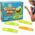 PICK A TOY Slingshot Rubber Frog 24 Set, Sticky Toys You Throw At The Wall, Stretchy Wall Crawler Toy, Party Favors for Kids Ages 4-8 and 8-12, Goodie Bags, Pinata Filler - style: Frog (24 Sets)