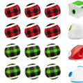 X-Small Dog Tennis Balls Dog Toys Ball 1.5" Pack of 12, Fit Ball Launchers,Dog Toys - color: Red&Green Plaid tennis balls