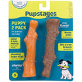 Dogwood Puppy Dog Chew Toys, USA Made Materials, 2-Pack, 5.3"