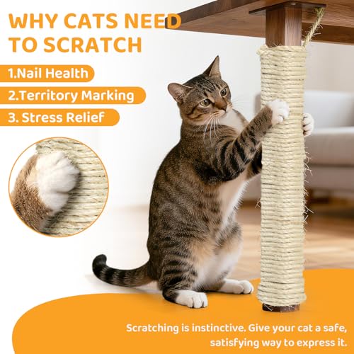 White Sisal Rope for Cat Tree and Scratching Post 5mm 1/5 Inch, 100 Feet - color: White Φ5mm/0.2inch, size: 100FT