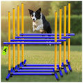 Dog Agility Hurdle, 4 Jump Bar Sets Indoor Outdoor Backyard Train - color: Hurdle 4-sets