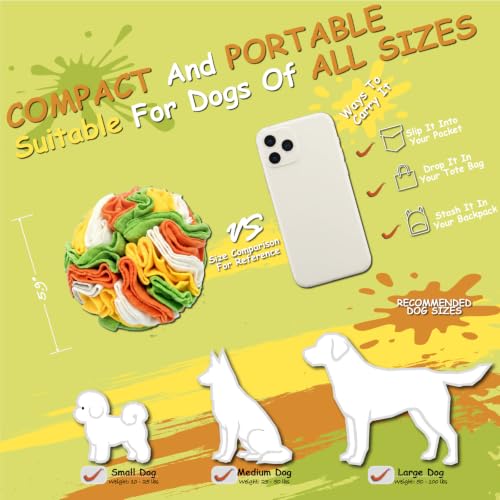 Snuffle Ball for Dogs – Soft, Easy-Clean Treat Hiding Toy