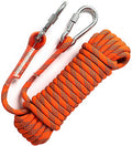 Static Climbing Ropes 35FT,50FT,100FT,150FT,200FT,250FT(Diam 10mm,16mm) - color: Orange(diam 10mm), size: 35 FT