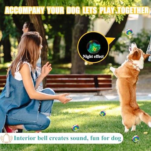 X-Small Dog Tennis Balls Dog Toys Ball 1.72" Pack of 12, Fit Ball Launchers - color: Glow-in-the-dark balll-Dazzling color-12p