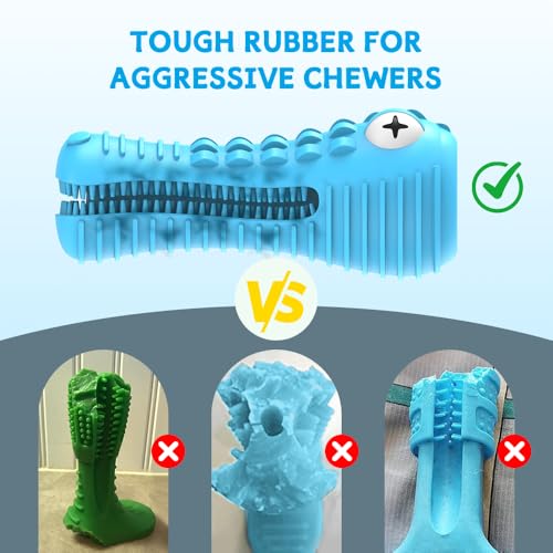 Dog Toys for Aggressive Chewers, Indestructible Toys for Medium Large Breed - color: Blue