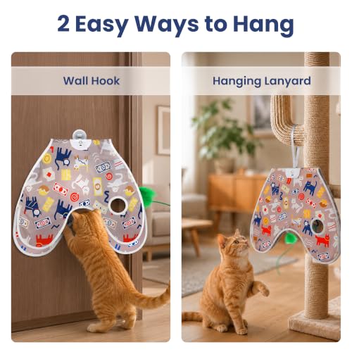 PAWSPIK Peek & Play Wall-Mounted Interactive Electronic Cat Toy