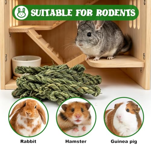 Rabbit Timothy Hay Toy for Bunny Small Animal Treats Natural Grass Stick Chew Toys Snacks Molar Teeth Grinding for Guinea Pigs Chinchillas Hamsters (40pcs) - size: 40pcs