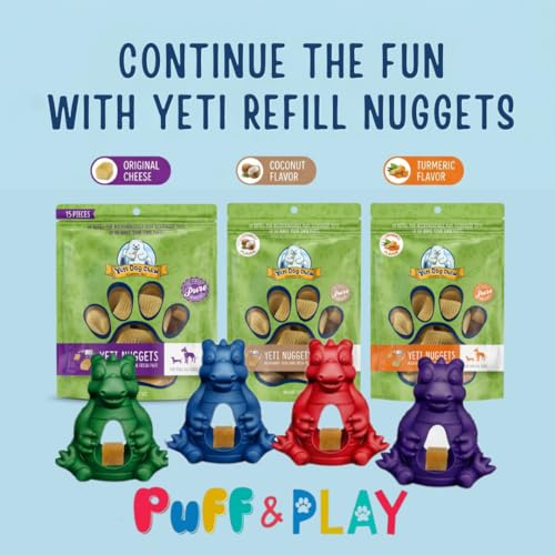Yeti Puff & Play Interactive Dog Toy, Nugget Treat Dispenser, Green Dragon - color: Green - Dragon