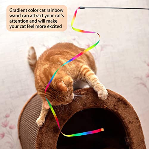 Cat Wand Toys Interactive Kitten Toys for Indoor Cats-2Pcs - size: 2 PCS