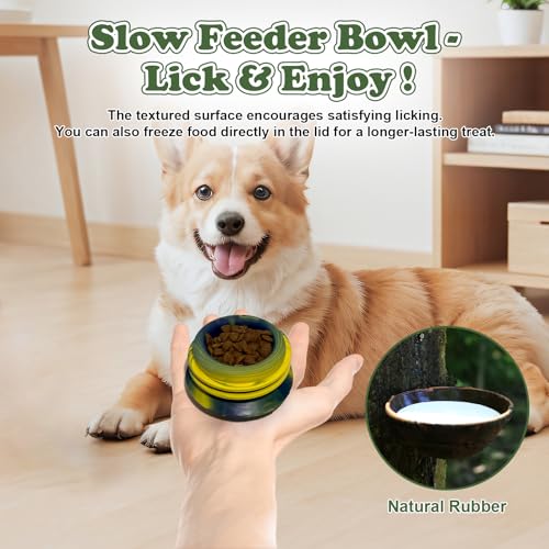 Frozen Dog Enrichment Toy, Small Freezable Fillable Natural Rubber Chew Toy - color: Green, size: Small