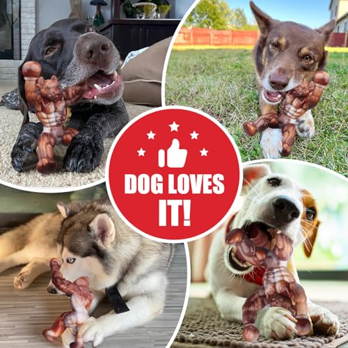 Dog Toys for Aggressive Chewers, Indestructible Dog Toys, Tough Toys for Aggressive Chewers to Keep Them Busy, Dog Chew Toys for Small/Medium/Large Dogs - color: Light Brown