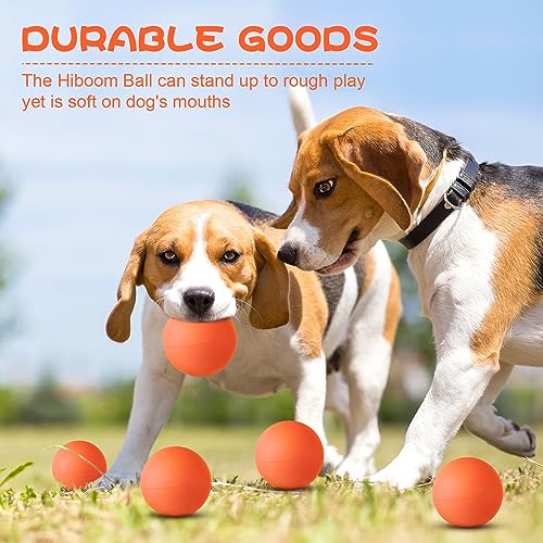 Hiboom 15 Pack Natural Rubber Dog Tennis Balls for Fetch, Orange - color: Orange