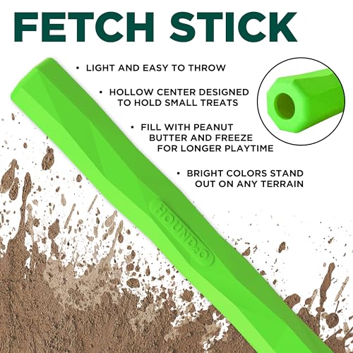 Playology Hound2O Fetch Stick Dog Toy - Outdoor Dog Toy - Green - color: Green