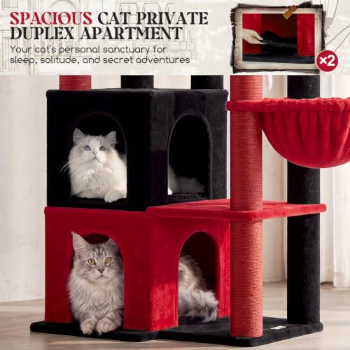 Globlazer Gothic Cat Tree Tower for Indoor Cats Large Adult, S63, Goth - color: Gothic, size: XXL