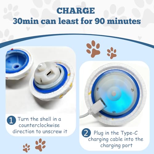 Smart Interactive Dog Toy, Automatic Moving Bouncing and Stimulation Interactive Dog Ball, Pet-Safe E-TPU Material, IP54 Waterproof Rating, Anti Boredom Dog Toys to Keep Them Busy,Orange - color: Orange