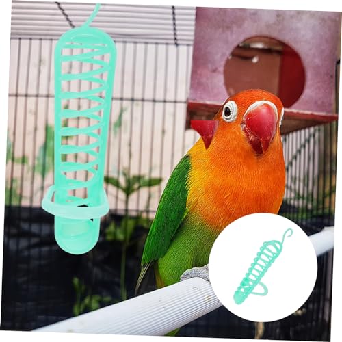 Kisangel Plastic Parakeet Millet Spray Holder, Hanging Feeder for Parakeets