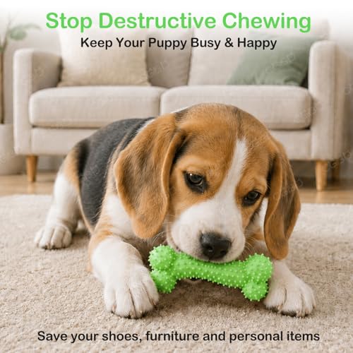 Puppy Toys, 6 Pack Dog Chew Toys, Teething Toys for Small Dogs, Green - color: Green, size: Small（6Pack）