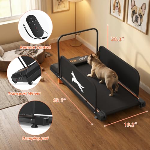 KEIKI Dog Treadmill for Small and Medium Breeds - color: Black Premium