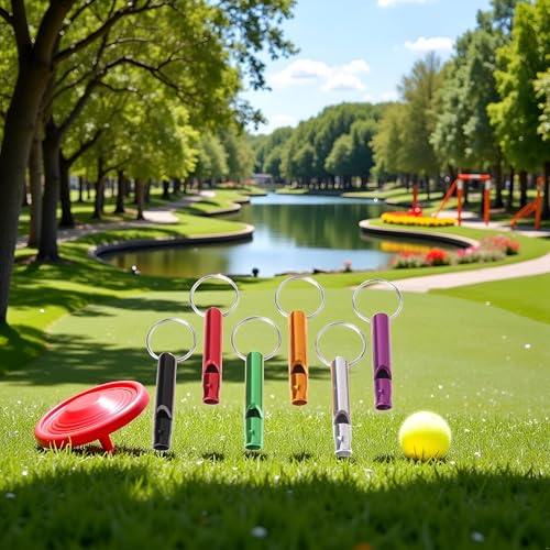 6 Pcs Ultrasonic Dog Training Whistles Metal Dog Training Whistles for Small Large Pet Dog Whistles Dog Flute Dog Whistles that Makes Dogs Come to You that Makes Dogs Stop Barking