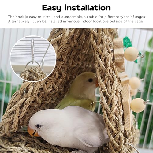 Seagrass Handwoven Bird Bed for Cage(SJ) - color: triangle