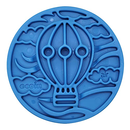 SodaPup Air eCoin – Durable Slow Feeder Tray Made in USA from Non-Toxic, Pet-Safe, Food Safe, Nylon Material for Mental Stimulation, Calming Nerves, Avoid Overfeeding, Promotes Fresh Breath & More - color: Blue eCoin Air