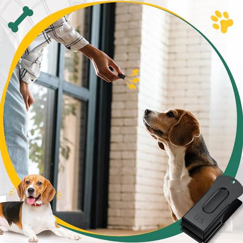 2 Pcs Dog Training Clicker Brass Cricket for Dogs Cats, Black - color: Black