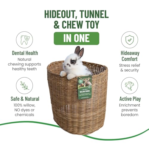 Small Pet Select Tiny Paws Willow Tunnel, Jumbo, 13.5x12x9.5 in
