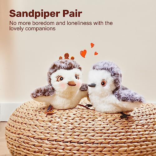 Potaroma Cat Toys 2 Pcs Flapping Sandpiper Pair-Mate - style: Piper Couple