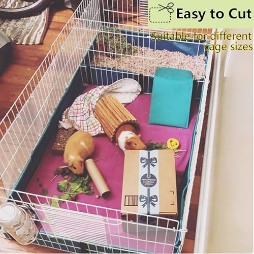 Pet Cage Liner Protection, Rabbit Cage Plastic Panels, 12 PCS Cage Urine Guard for Rabbit, Guinea Pig, Hamster, Hedgehog, Chinchilla, Ferret, Bunny - Transparent, 11.8"x5.9" - size: 12PCS,11.8"x5.9"