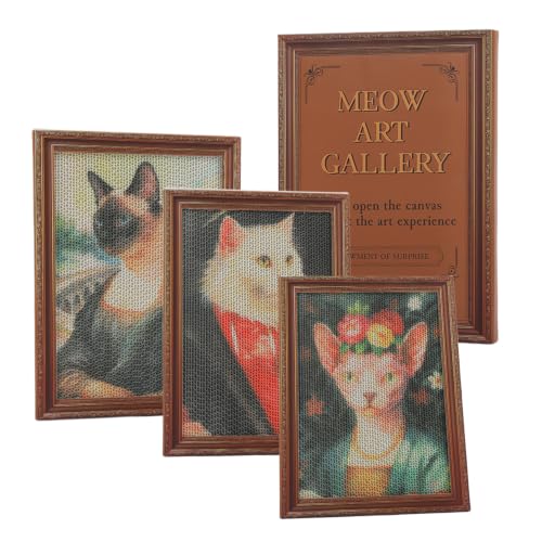 PAWZ Road Art Cat Scratcher,3 Packs Large Cat Scratching Board 17x12.4
