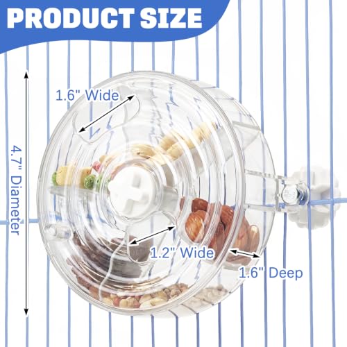 BNOSDM Bird Foraging Toy, Enrichment Parrot Puzzle Toys Transparent - color: White