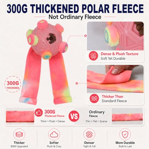 Dog Snuffle Ball, Interactive Enrichment Slow Feeder Puzzle Toy, Chromatic - color: chromatic