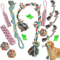 Kifmurase 11PCS Dog Ropes Toys for Aggressive Chewers, Tough Tug of War Dog Toys for Large, Medium & Small Dogs, Heavy Duty Cotton Rope Chew Toy for Boredom