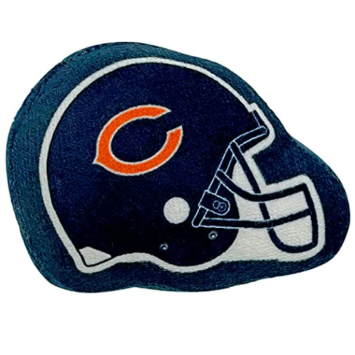 Best Plush CAT Toy - NFL Chicago Bears Complete Set of 3 piece Cat Toys Filled with Fresh Catnip. Includes: 1 Helmet Cat Toy, 1 Football Cat Toy with Feathers & 1 Beer Bottle. Beautiful Team Logos - color: CHICAGO BEARS, style: NFL Cat Trio Toy