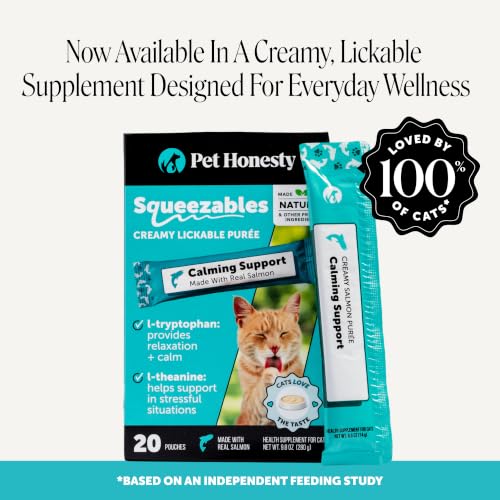 Cat Calming Treats for Anxiety Relief - Dual Texture Crunchy Creamy Calming Chews for Cats - Feline Stress Relief Behavior Support for Travel, Vet Visits, Grooming, Separation Anxiety (90-Day Supply) - size: 90-Day Supply