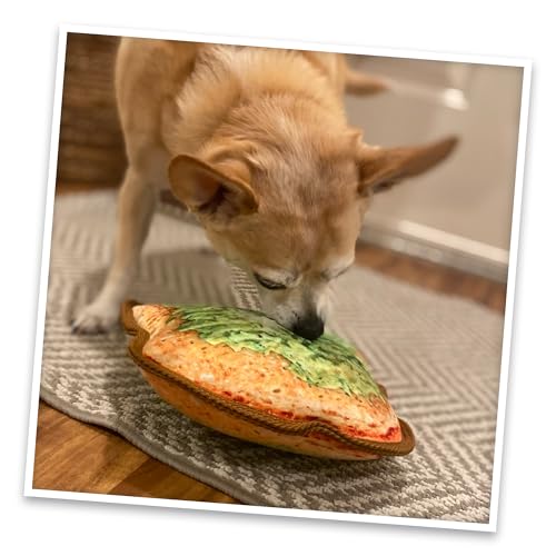 Doggijuana Tuffer Chewer Dog Toy, Avocado Toast | Plush, Squeaky - size: Standard, style: Avocado Toast