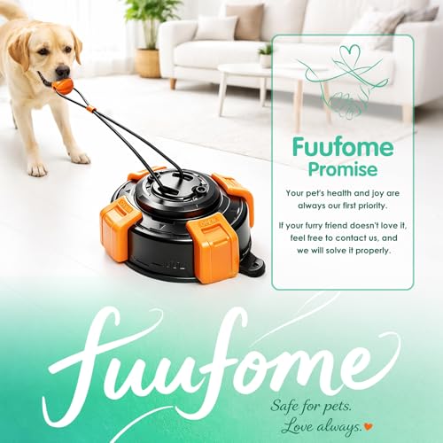Fuufome Suction Cup Dog Toys for Medium Large Aggressive Chewers - color: Orange