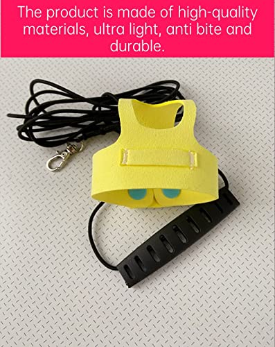 Bird Flight Harness Vest, Parrot Suit with Leash for Parakeets Cockatiels Conures Budgies, Flying Clothes Rope and Handle Outdoor Activities Training, Anti Bite (S, Yellow) - color: Yellow, size: S